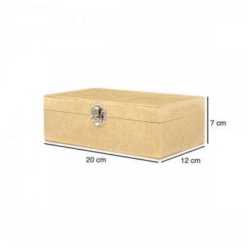 CAIXA C/ DOB. P 20X12X7 C/ FECHO REF.2213