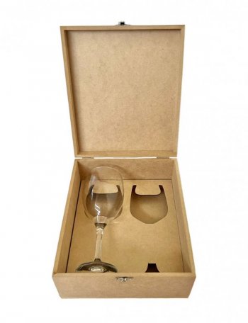 CAIXA P/2 TACAS VINHO OU AGUA 24,5X21X10,5 REF.2382