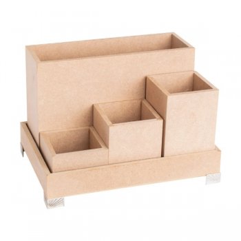 KIT ESCRITORIO 4 POTES 23X15X15 S/ PE REF.284