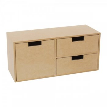 ORGANIZADOR 3 GAVETAS DEITADO 35X13X16