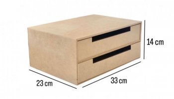 ORGANIZADOR DE SULFITE 2 GAV 33X23X14CM ALT