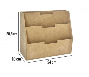 PORTA CARTA MESA TRIPLO 24X10X20,5CM  REF.40
