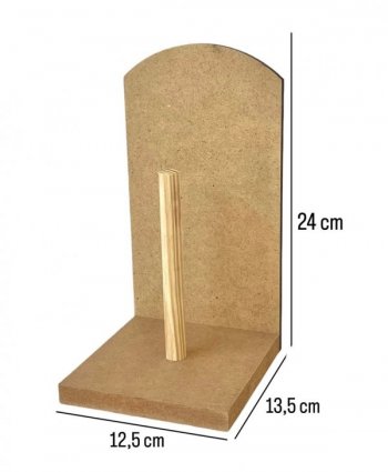 PORTA ROLO LISO 13,6X13X24CM REF.92