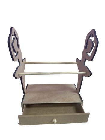 PORTA TIARA E LACOS C/ GAVETA BAILARINA 26X15X33