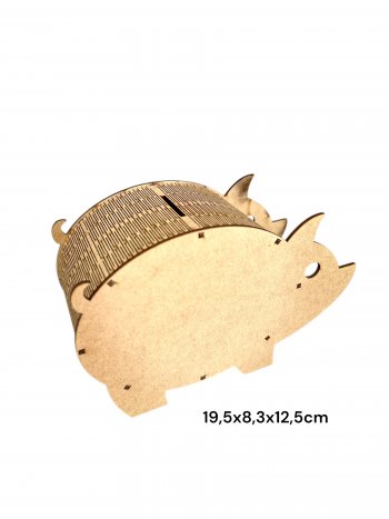 PORCO COFRE 19,5X8,3X1X12,5CM REF.15254